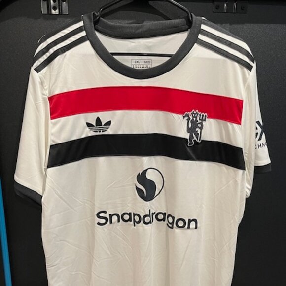 Adidas Manchester United 2024-25 Third Kit Jersey 2XL Slim Fit — Højlund #9 - Picture 1 of 4
